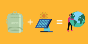 compost and community solar graphic